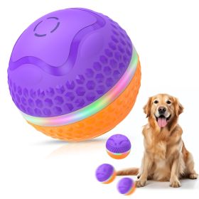Interactive Dog Toys Ball, Automatic Rolling Toy, Lively Pet Ball For Medium ,Large Dogs To Relieve Boredom, Activated Automatic Motion Dog Balls (Option: OrangePurple)